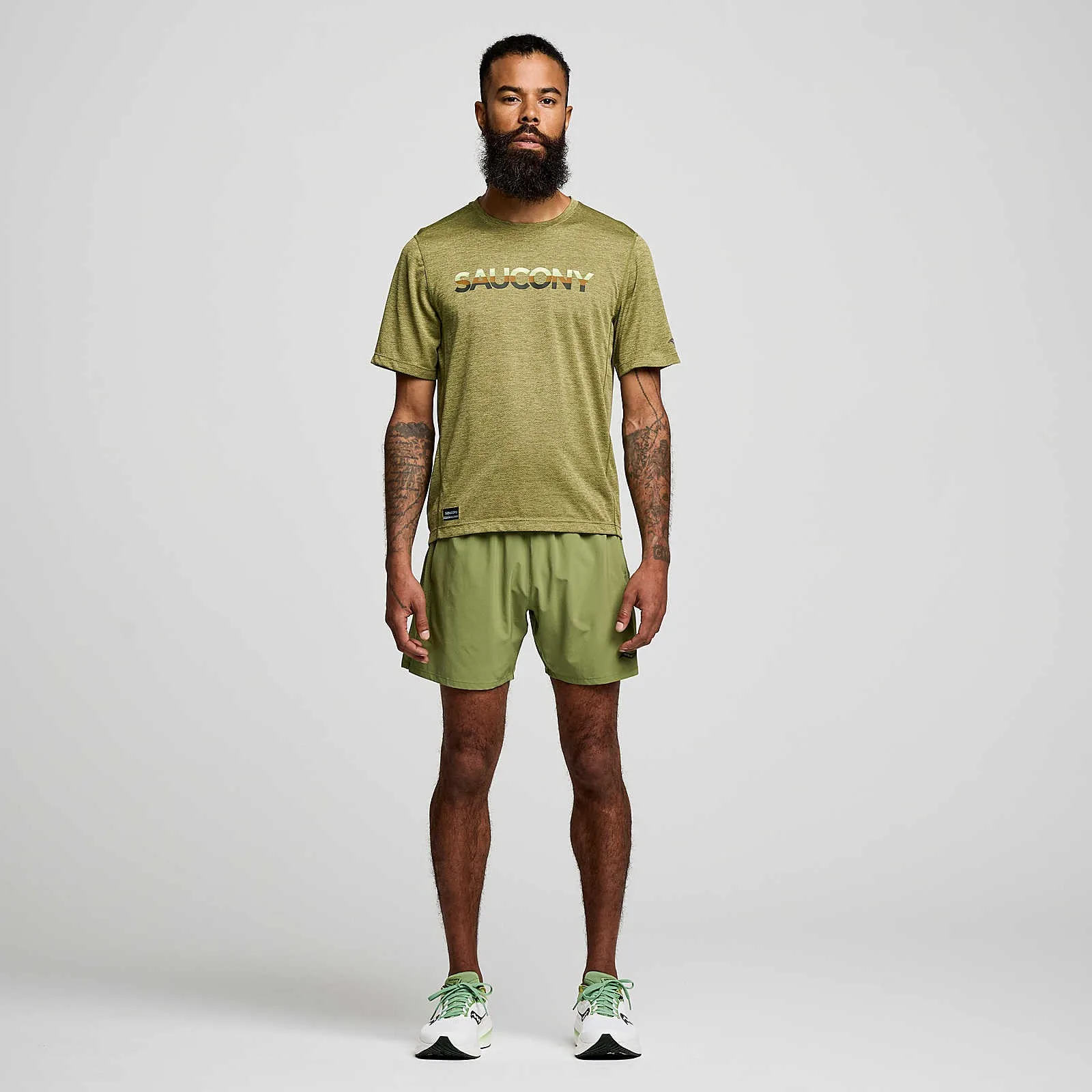 Чоловіча футболка Saucony STOPWATCH GRAPHIC SHORT SLEEVE