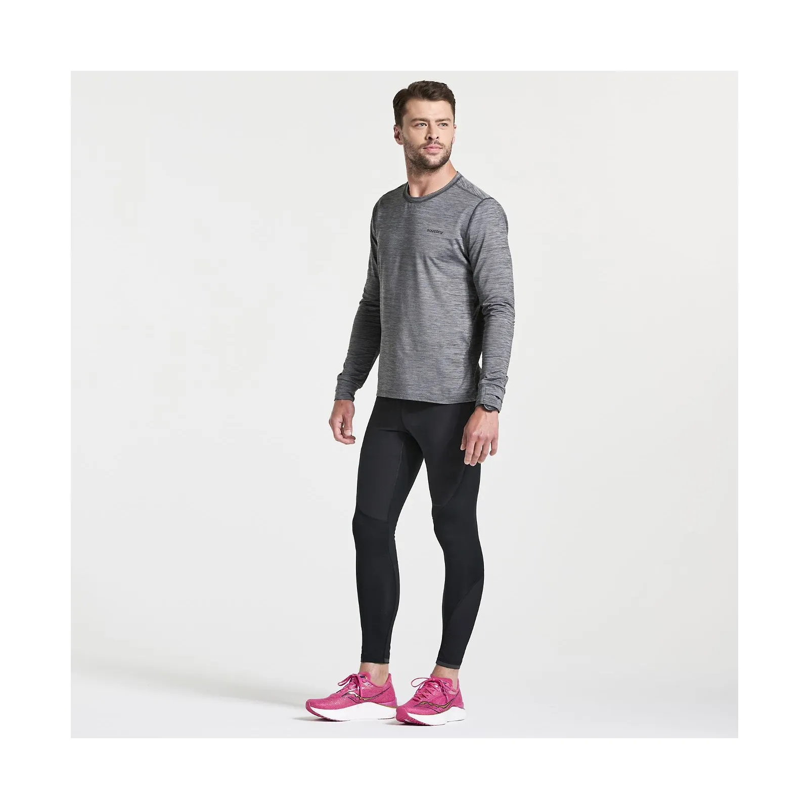 Чоловіча футболка з довгими рукавами Saucony Boulder Baselayer