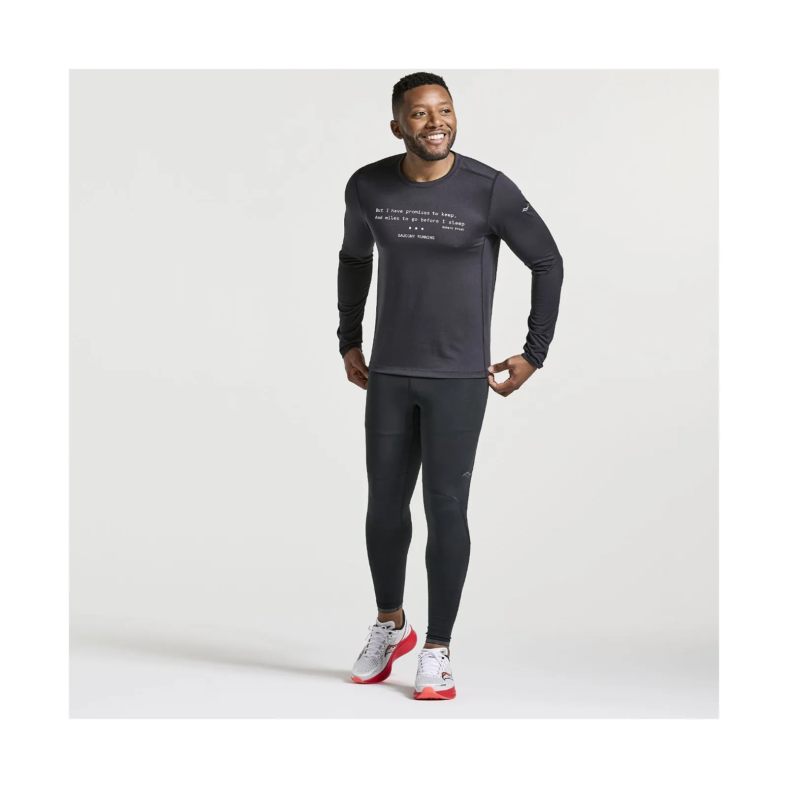 Чоловіча футболка з довгими рукавами Saucony Stopwatch Graphic Long Sleeve