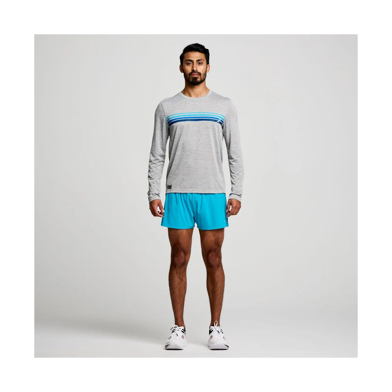 Чоловіча футболка Saucony STOPWATCH GRAPHIC LONG SLEEVE