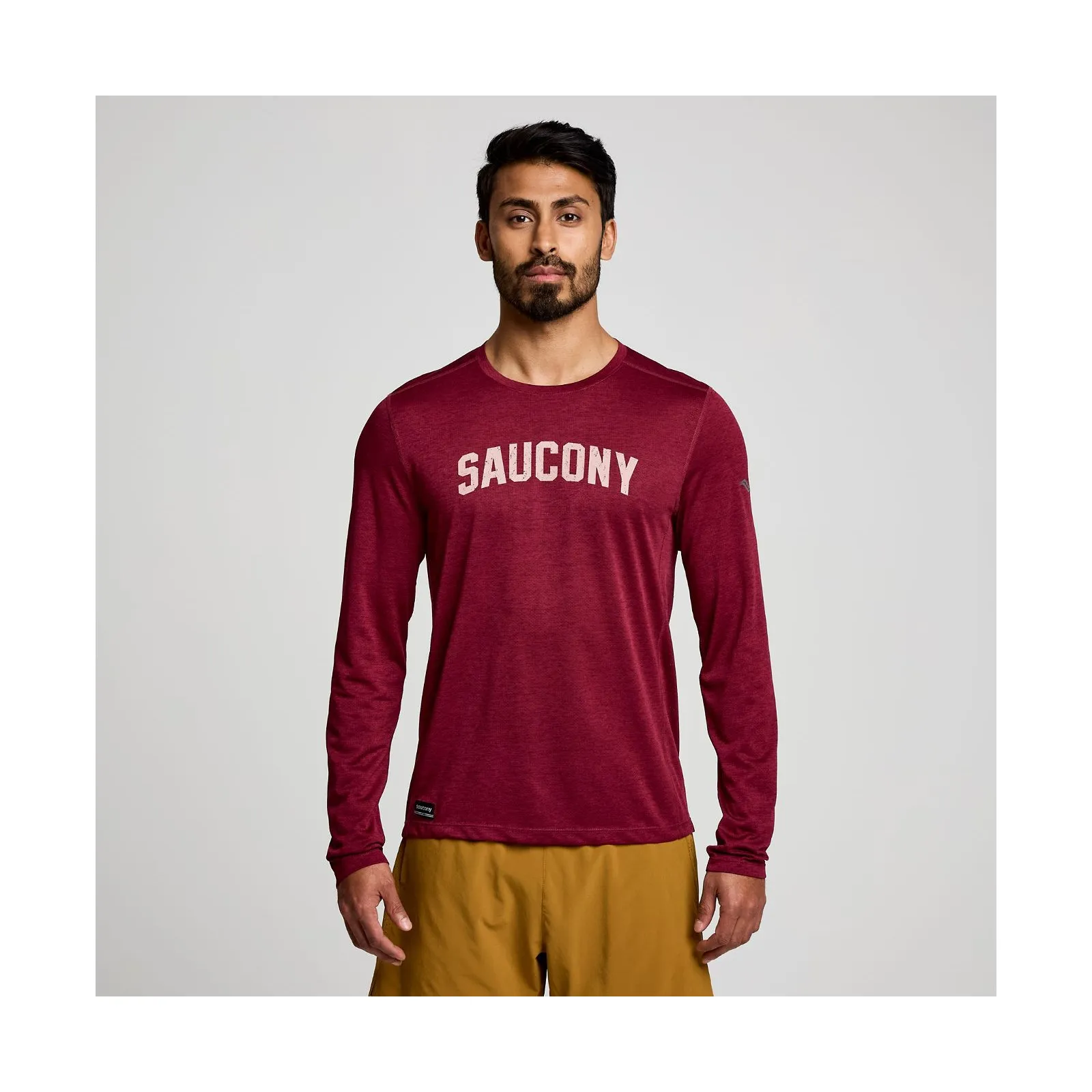 Чоловіча футболка Saucony STOPWATCH GRAPHIC LONG SLEEVE