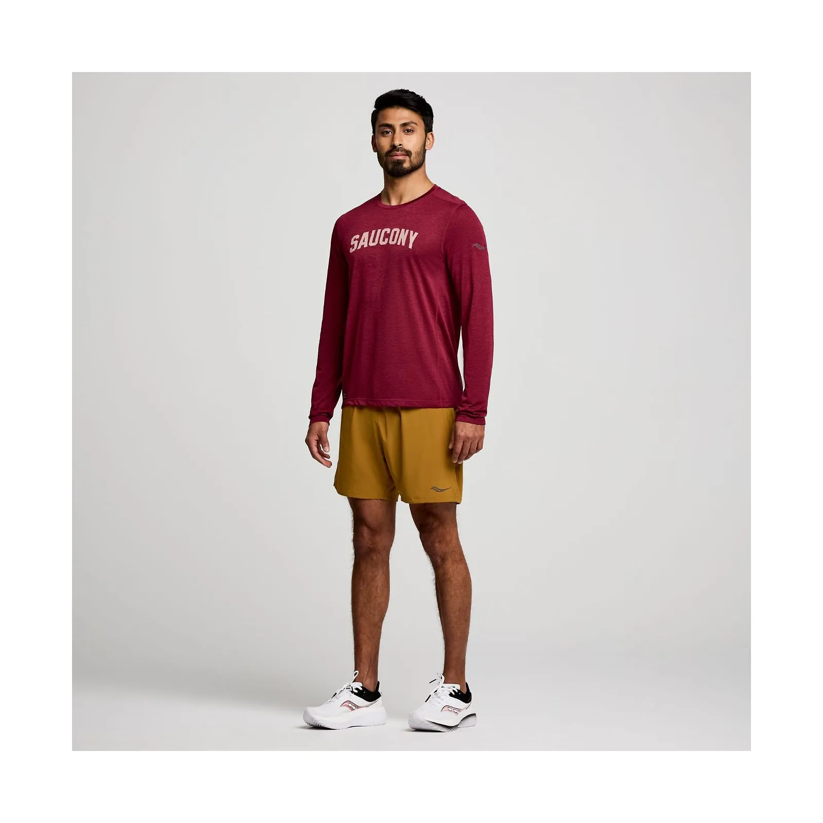 Чоловіча футболка Saucony STOPWATCH GRAPHIC LONG SLEEVE