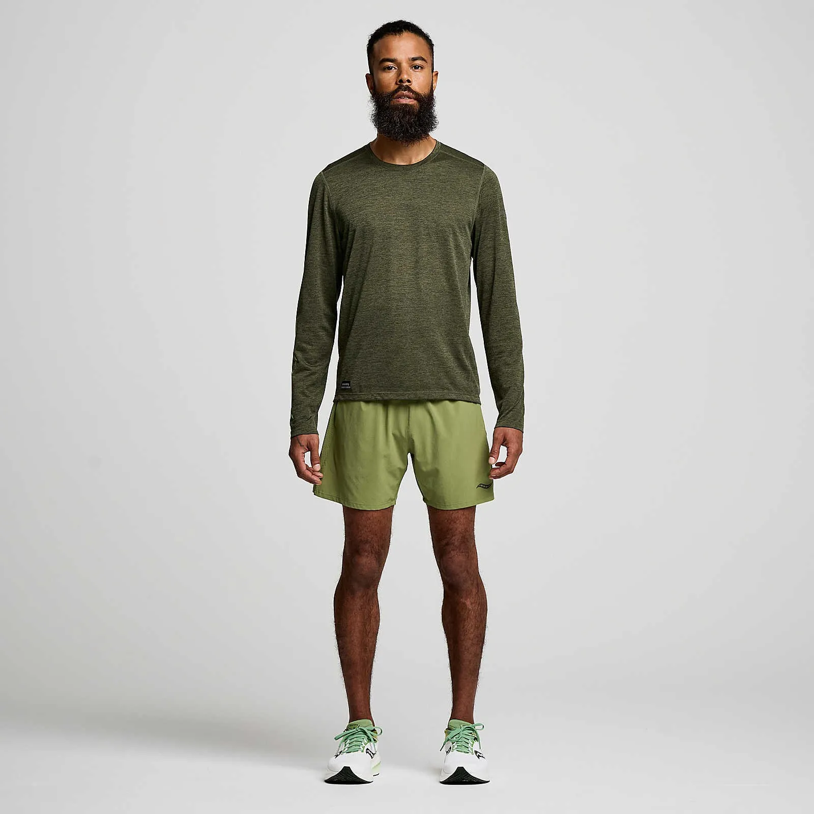 Чоловіча футболка Saucony STOPWATCH GRAPHIC LONG SLEEVE