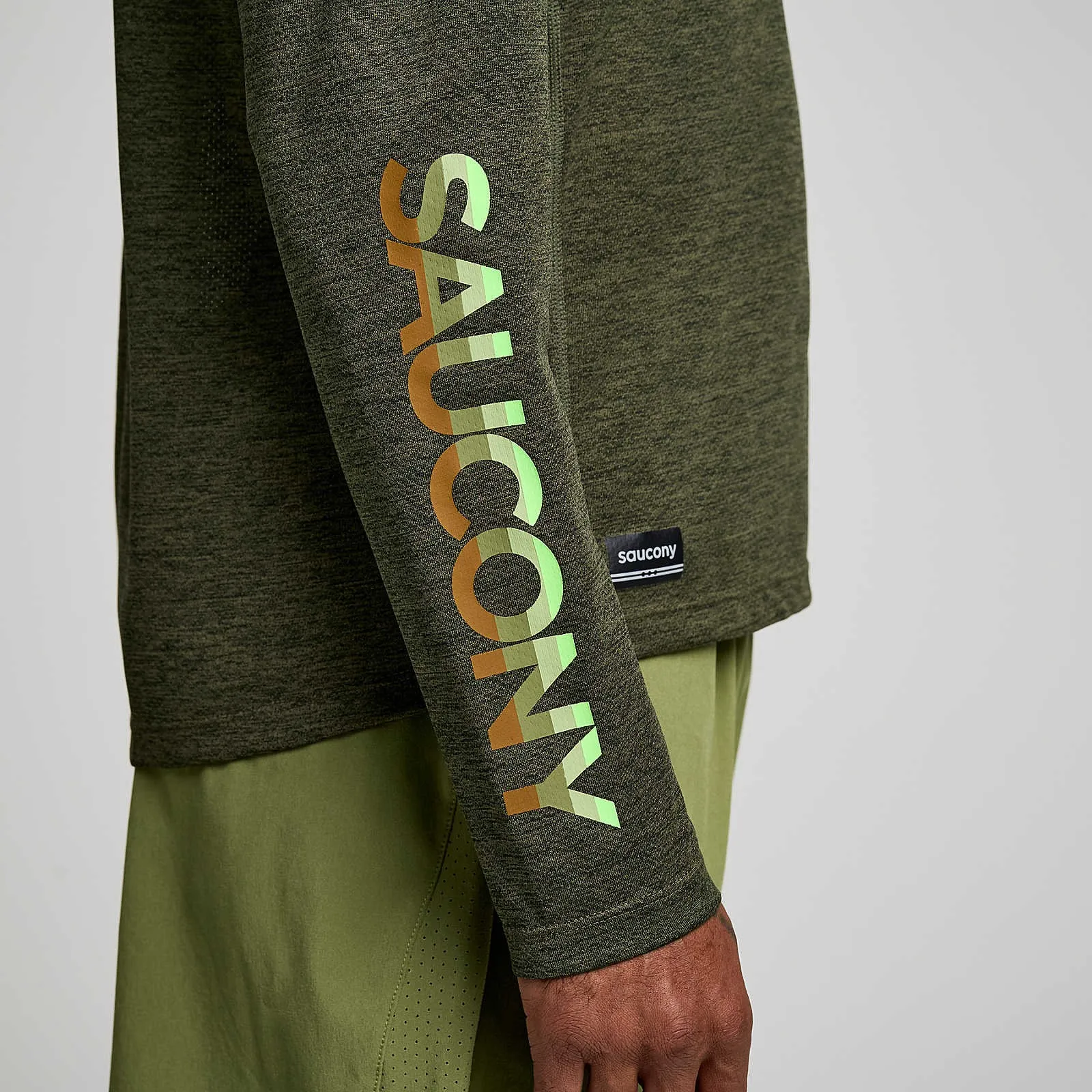 Чоловіча футболка Saucony STOPWATCH GRAPHIC LONG SLEEVE