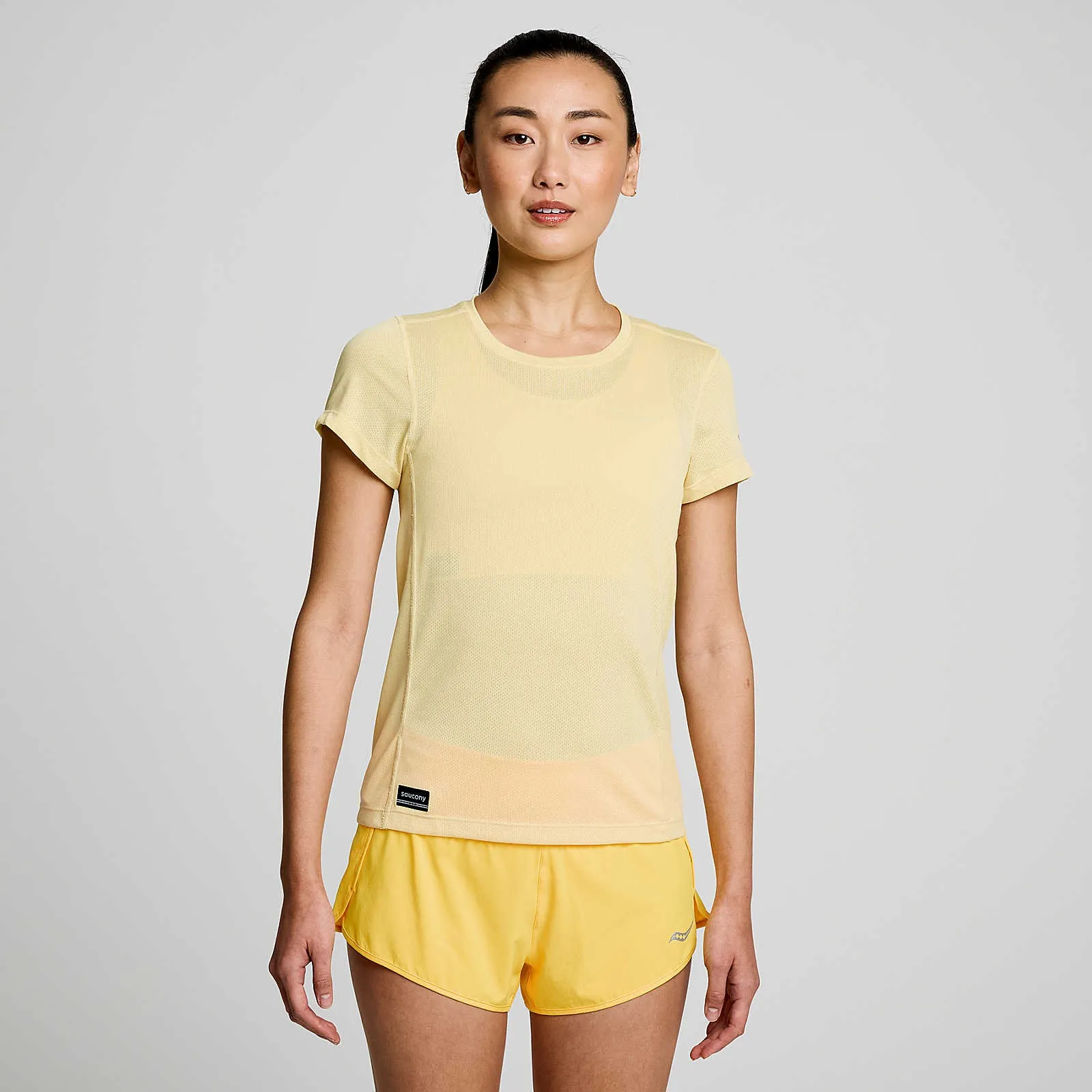 Жіноча футболка Saucony STOPWATCH SHORT SLEEVE