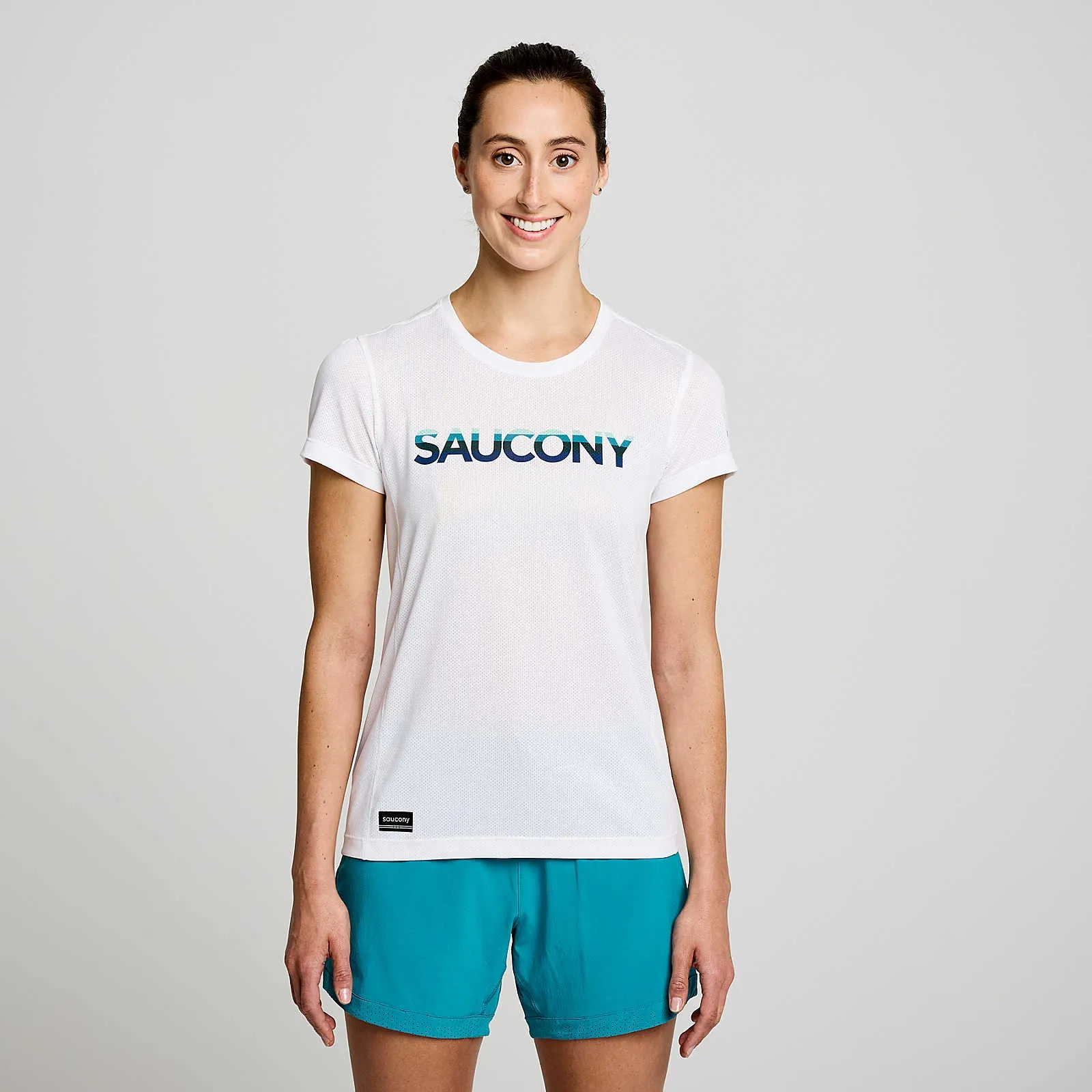 Жіноча футболка Saucony STOPWATCH GRAPHIC SHORT SLEEVE