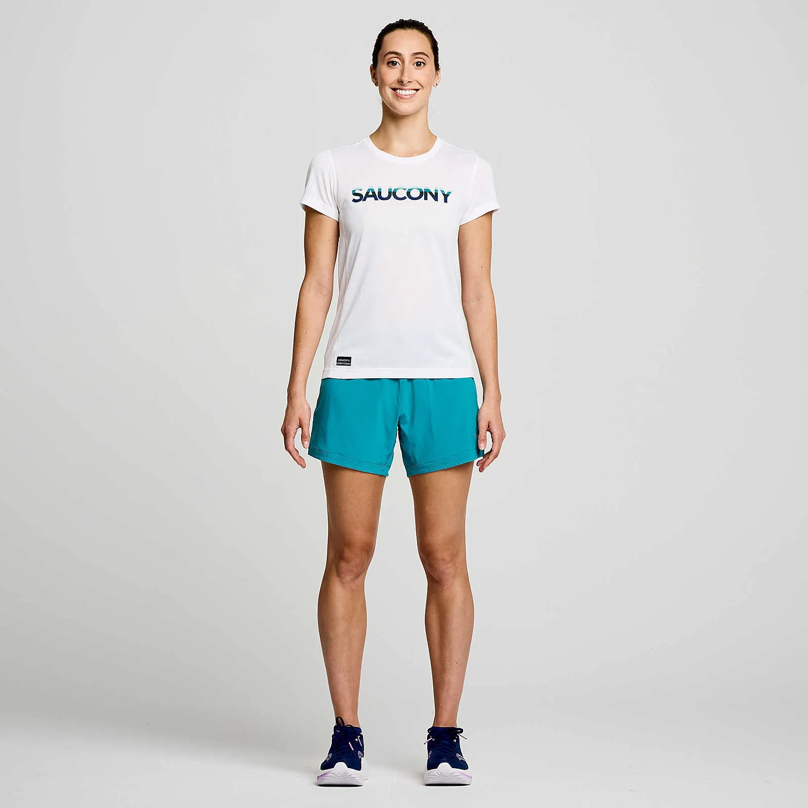 Жіноча футболка Saucony STOPWATCH GRAPHIC SHORT SLEEVE