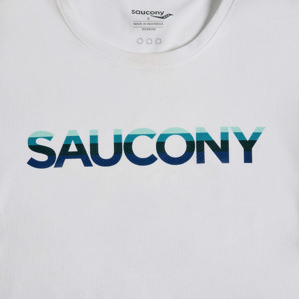 Жіноча футболка Saucony STOPWATCH GRAPHIC SHORT SLEEVE