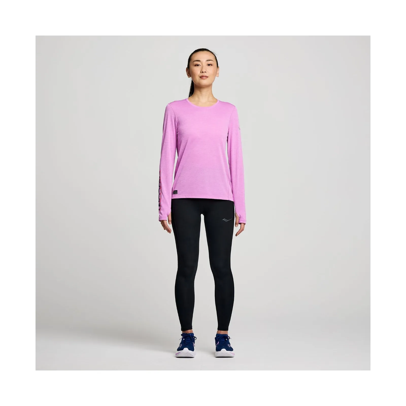 Жіноча футболка Saucony STOPWATCH GRAPHIC LONG SLEEVE