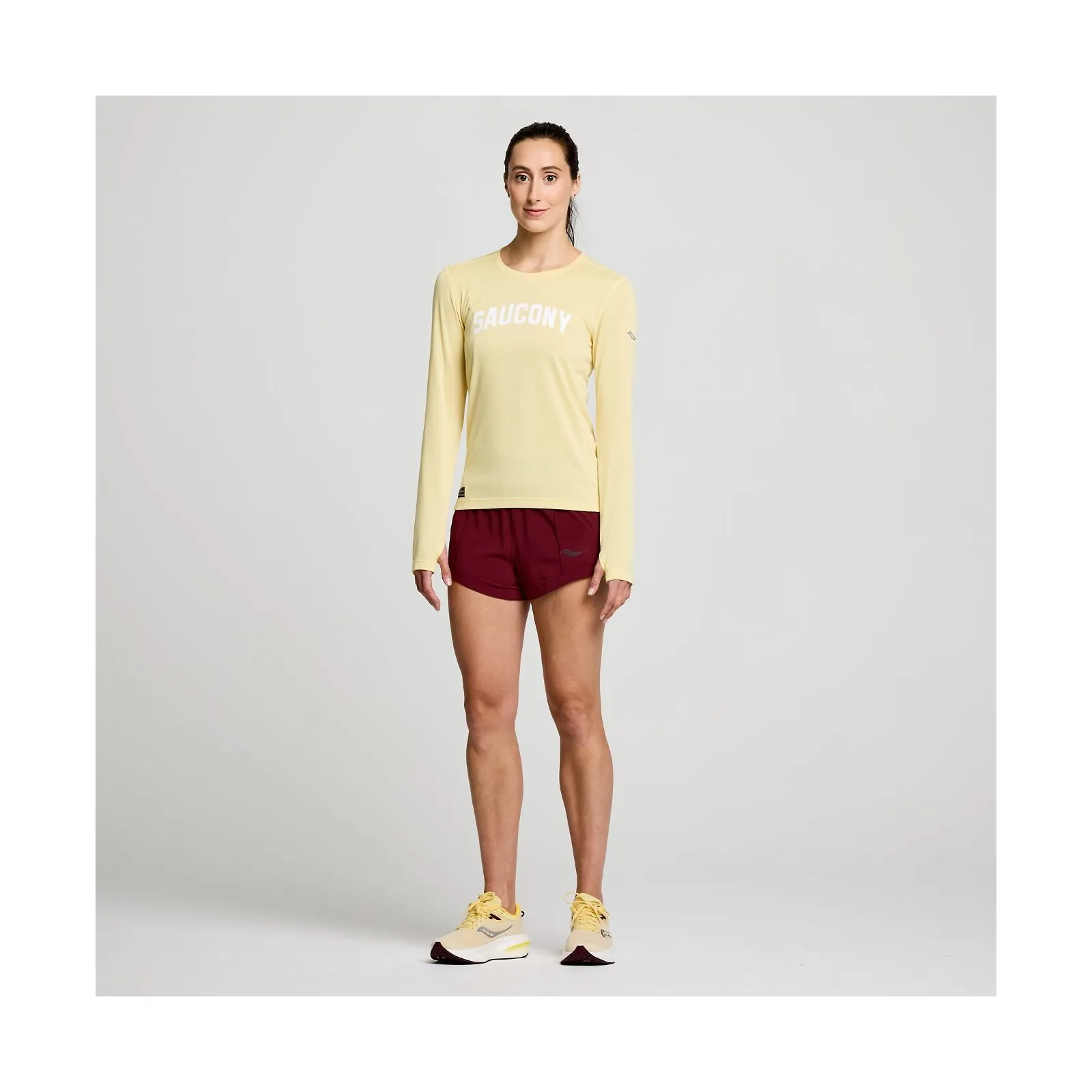 Жіноча футболка Saucony STOPWATCH GRAPHIC LONG SLEEVE