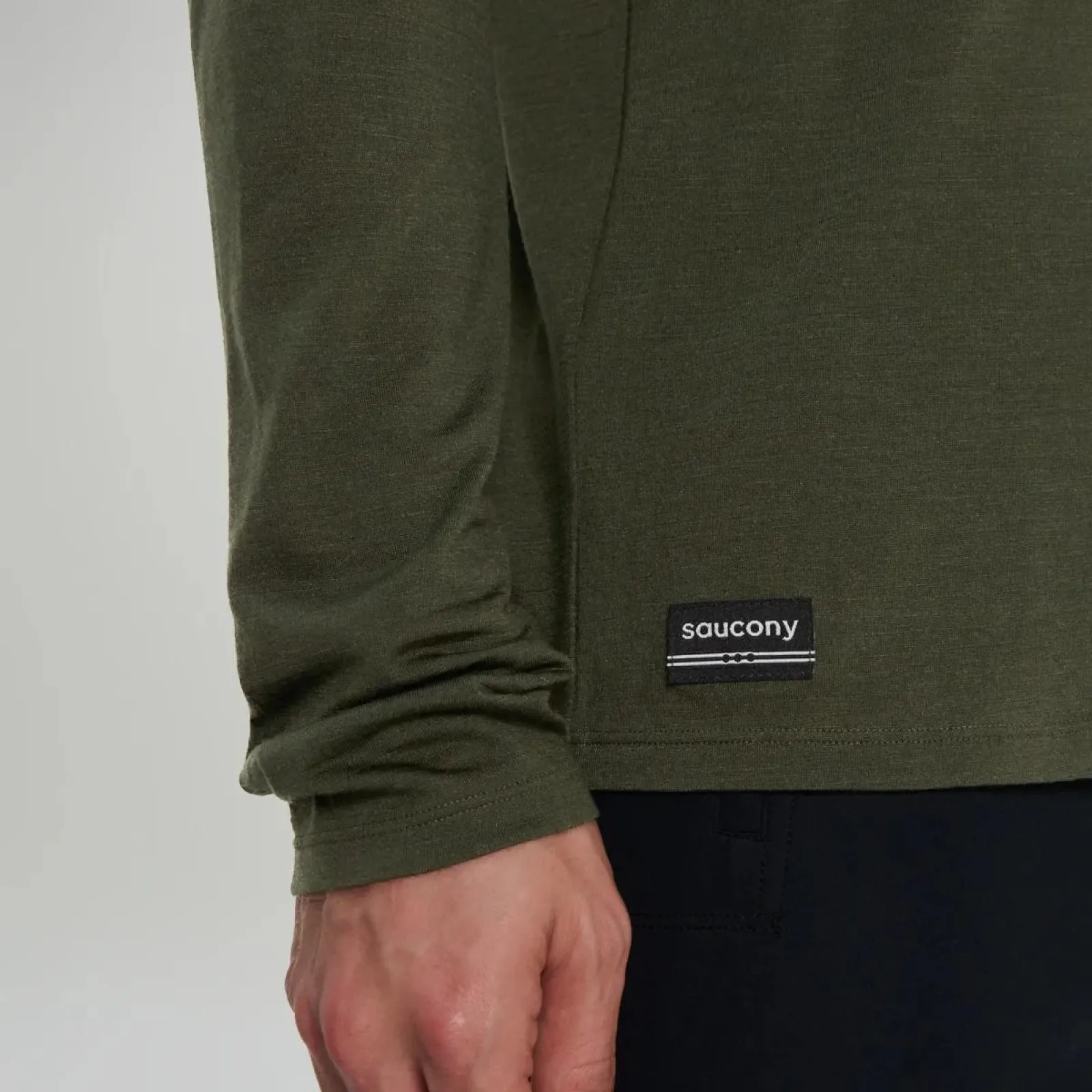 Чоловічий лонгслів Saucony PEREGRINE MERINO LONG SLEEVE