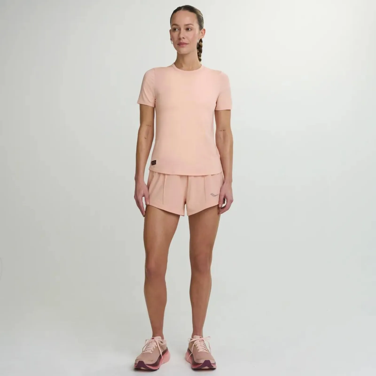 Жіноча футболка Saucony STOPWATCH SHORT SLEEVE