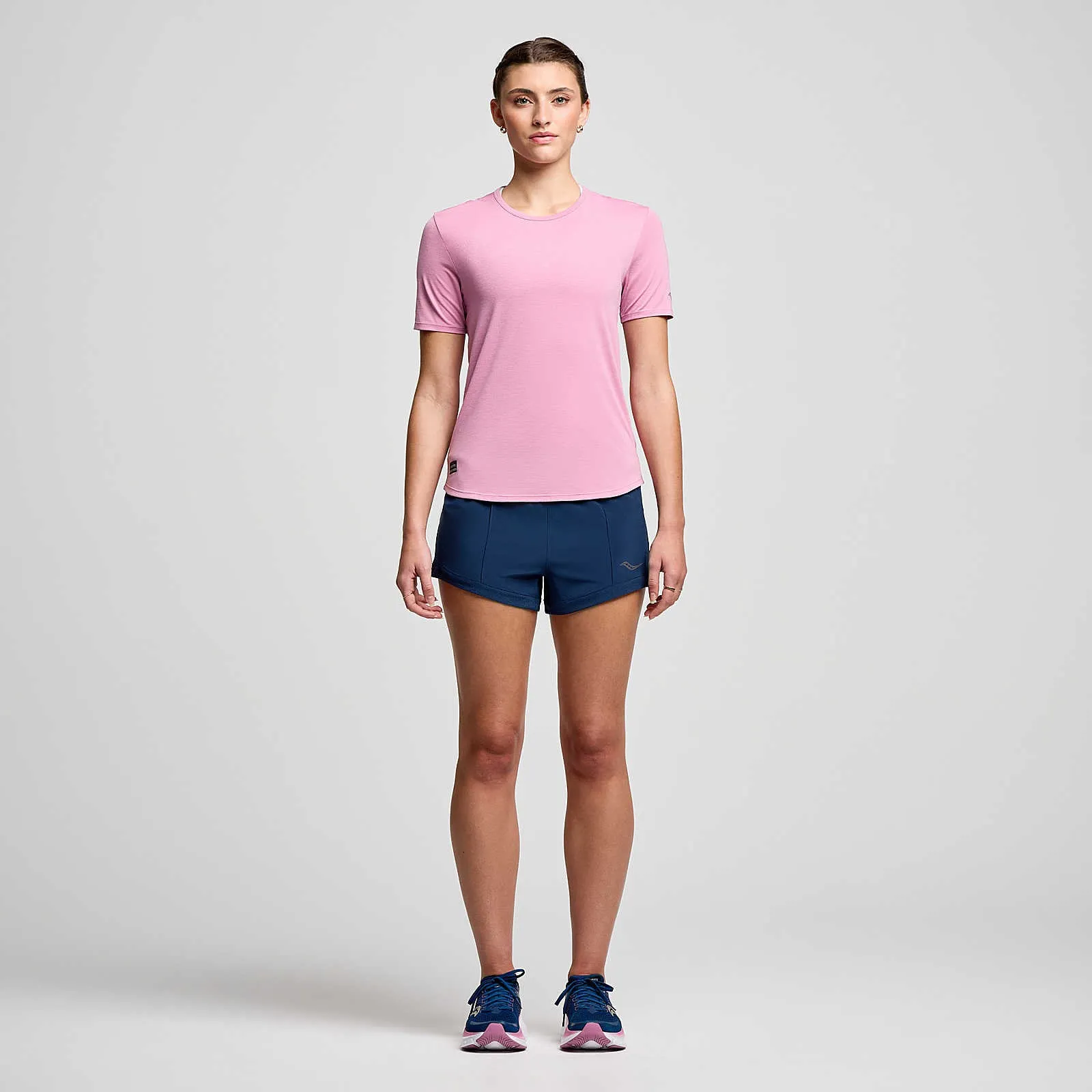 Жіноча футболка Saucony STOPWATCH SHORT SLEEVE