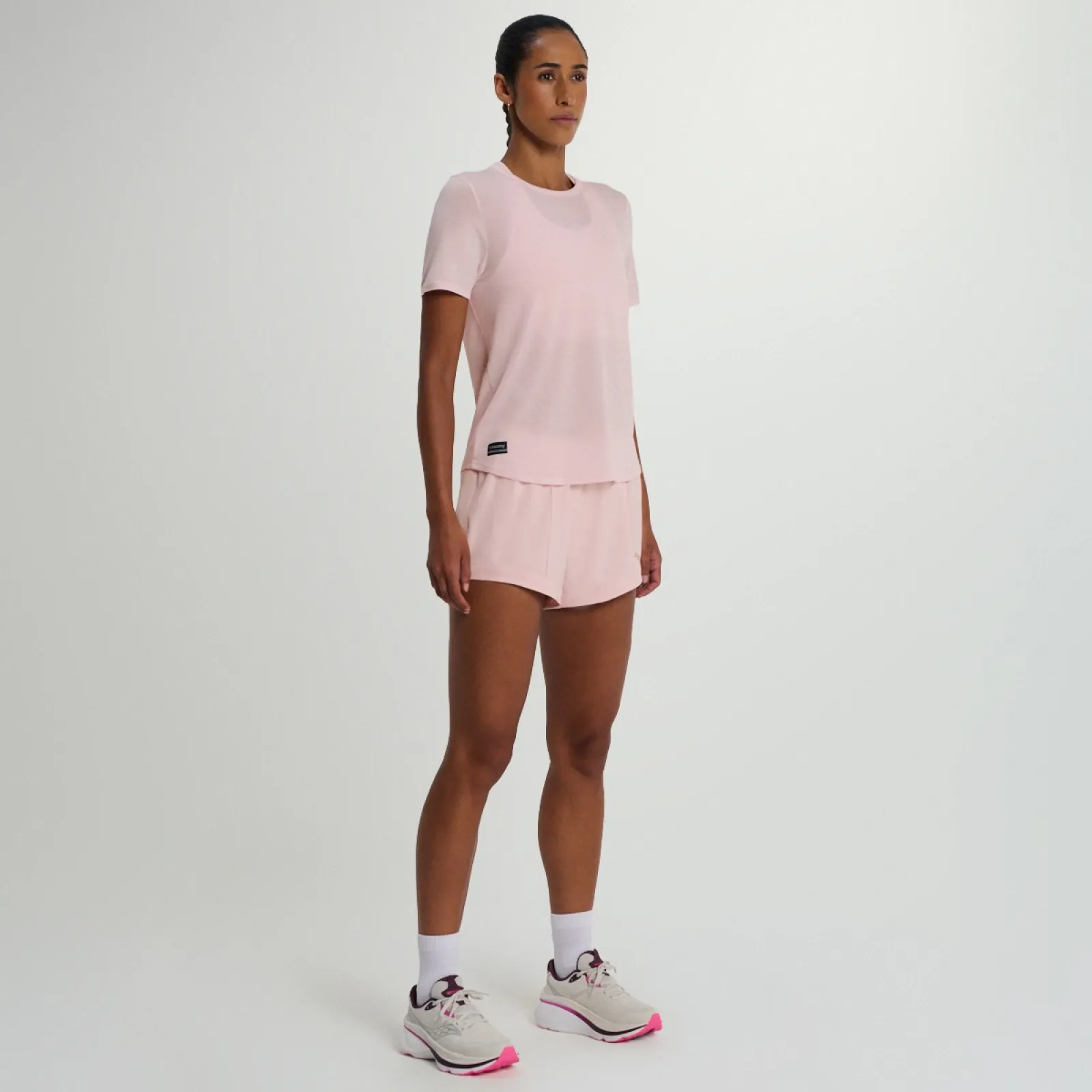 Жіноча футболка Saucony STOPWATCH SHORT SLEEVE